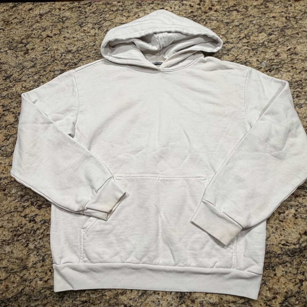 Talentless Mens Hoodie Bone White Pullover Streetwear Sweatshirt ws